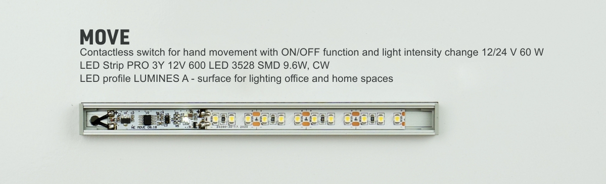 Installation des MOVE-Řízeníers im LUMINES A-Profil